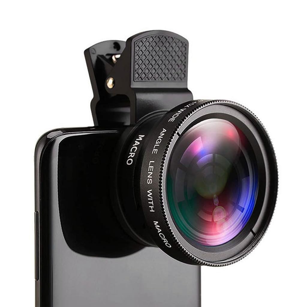ZORBES Professional Mobile Phone Lens Attachment 0.45X Wide Angle Lens with & 12.5X Macro HD Clip-on Phone Camera Lens Universal Phone Camera Lens for iPhone/Samsung/Oppo/Realme ZORBES Professional Mobile Phone Lens Attachment 0.45X Wide Angle Lens with & 12.5X Macro HD Clip-on Phone Camera Lens Universal Phone Camera Lens for iPhone/Samsung/Oppo/Realme